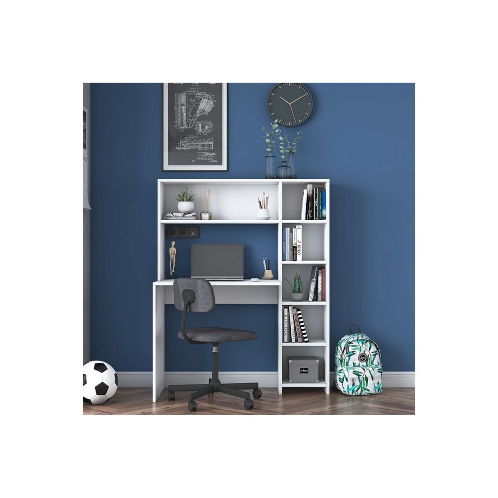 Escritorio-Librería Color Blanco