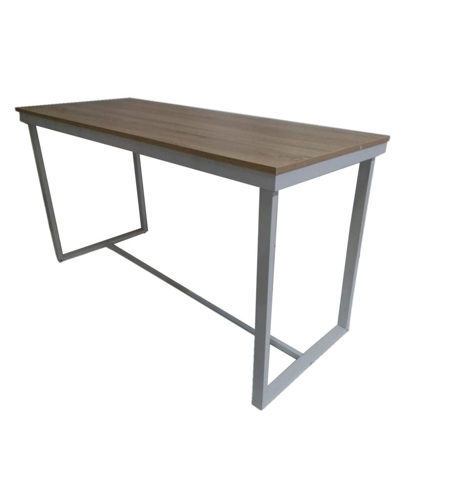 Mesa comedor salon fija 6 comensales 140cm estructura metalica tapa color cambria Mesa comedor salon fija 6 comensales 140cm estructura metalica tapa color cambria