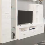 Mueble de Salón Moderno con Leds,Acabado en Andersen Pino
