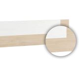 Conjunto dormitorio de Cabecero + 2 mesitas de noche color cambrian y blanco.