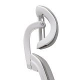 Silla de Oficina Ergonómica en Tejido 3D Gris con Reposacabezas Regulable y Refuerzo Lumbar - Medidas 65x55x114-124 cm
