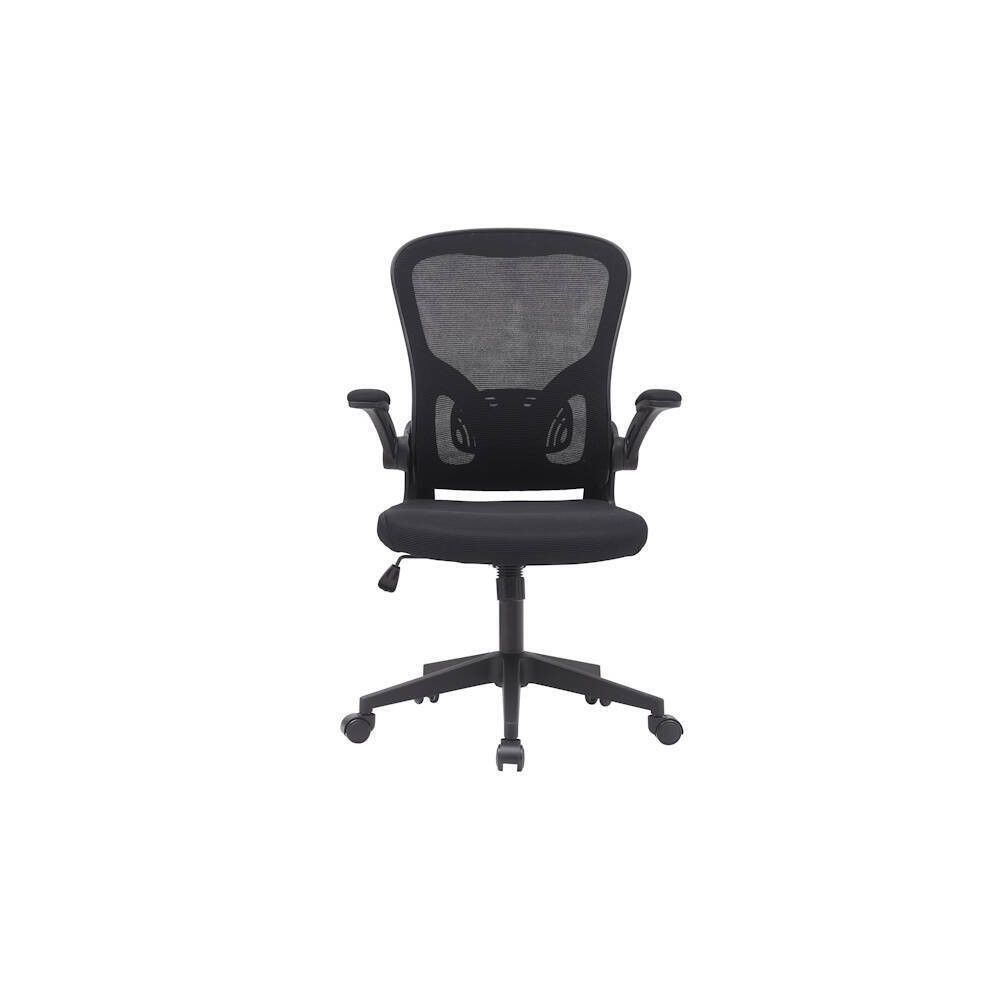 Silla de Oficina Ergonómica con Respaldo en Tejido 3D Negro, Ajustable en Altura - Medidas 63x58x99,5-190,5 cm
