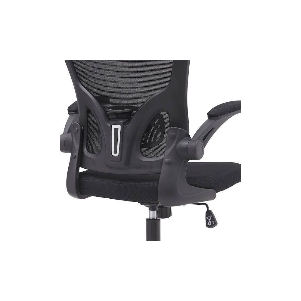Silla de Oficina Ergonómica con Respaldo en Tejido 3D Negro, Ajustable en Altura - Medidas 63x58x99,5-190,5 cm