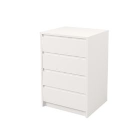 Cómoda Cajonera 4 cajones acabado en blanco. 74cm(alto) 50cm(ancho) 45cm(fondo)