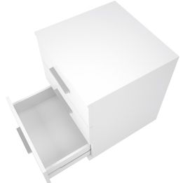 Cajoneras Para escritorio con ruedas 3 Cajones color blanco 58 x 45 x 44 Cm (alto x ancho x fondo)